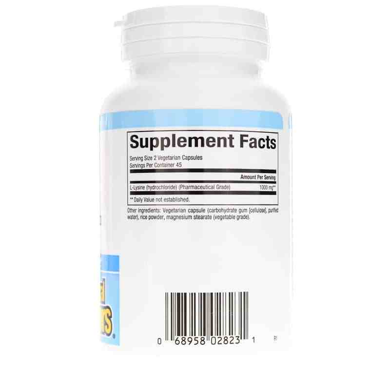 L-Lysine 500 Mg, 90 Veg Capsules, by Natural Factors, image #2