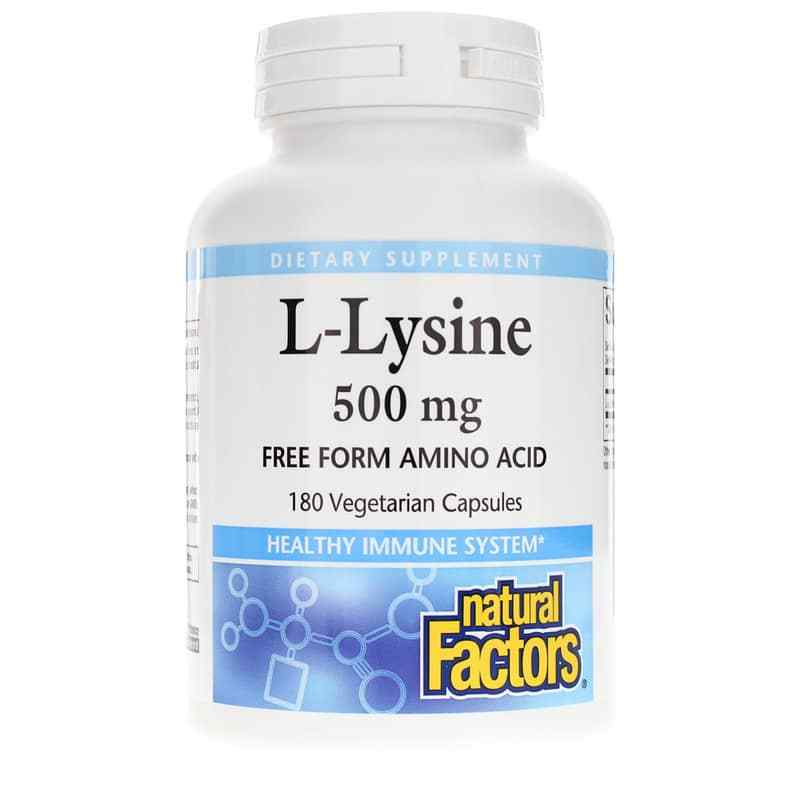 L-Lysine 500 Mg, by Natural Factors
