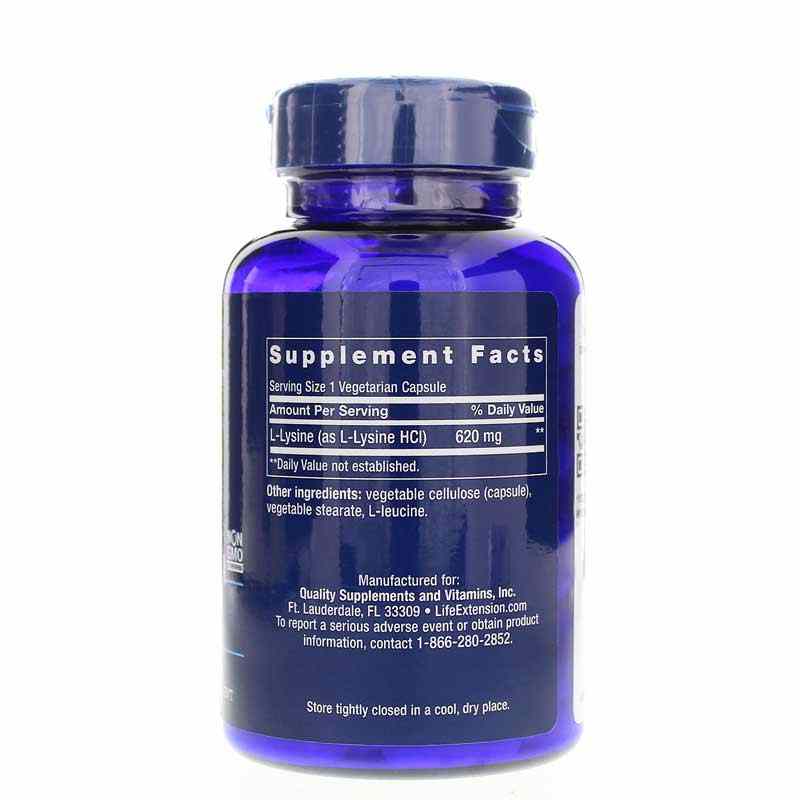 L-Lysine 620 Mg, by Life Extension, image #2