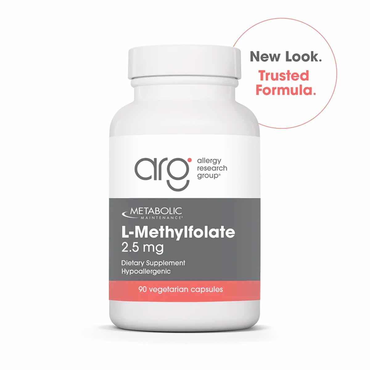 L-Methylfolate 2.5 Mg, 90 Capsules, by Allergy Research Group