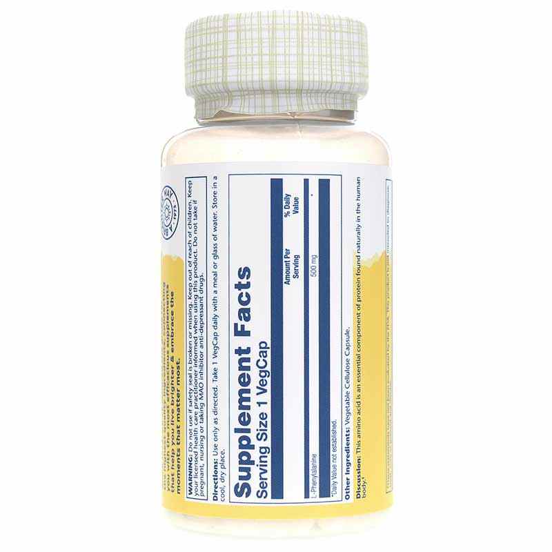 L-Phenylalanine 500 Mg, by Solaray, image #3