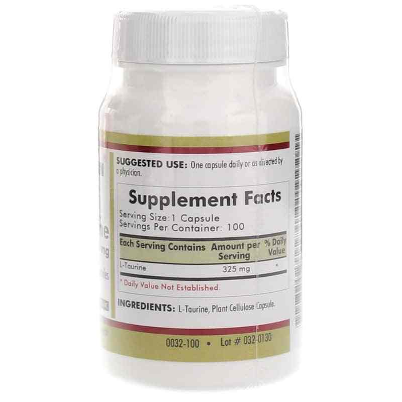 L-Taurine 325 Mg, 100 Capsules, by Kirkman, image #2
