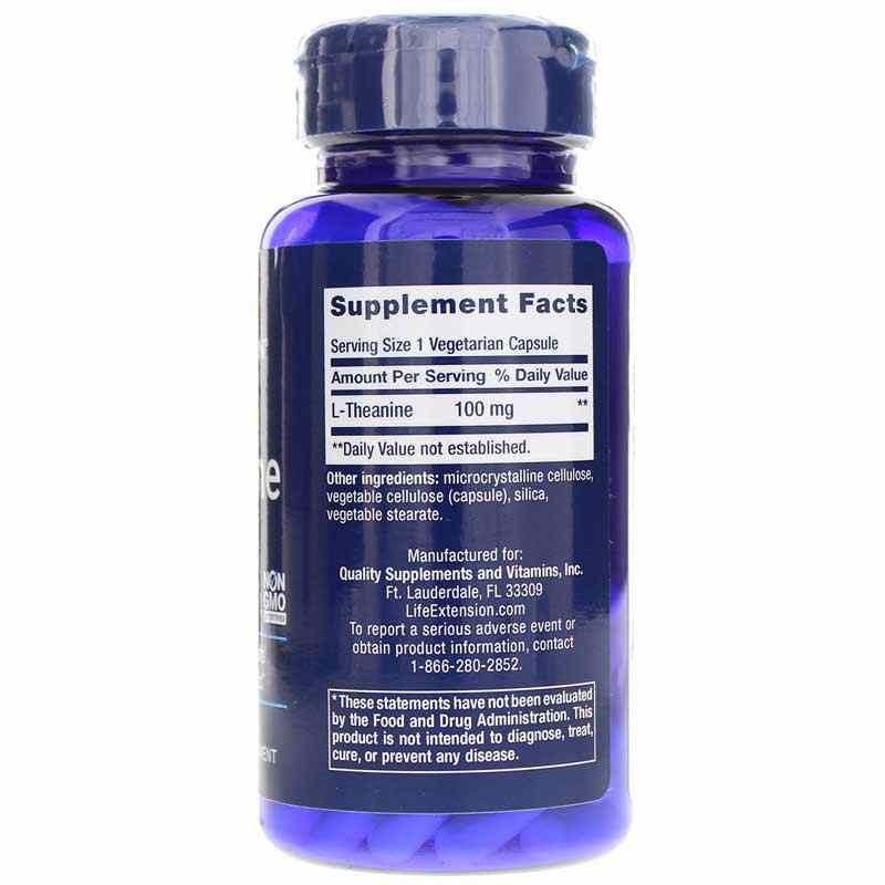 L-Theanine 100 Mg, by Life Extension, image #2