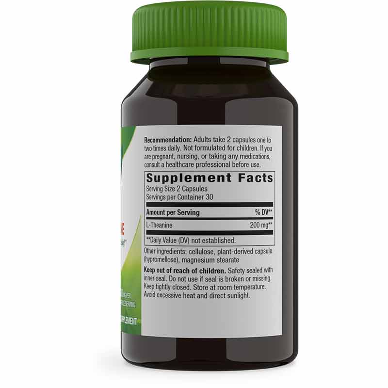 L-Theanine 200 Mg, 60 Veg Capsules, by Natures Way, image #2
