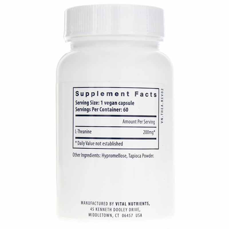 L-Theanine 200 Mg, by Vital Nutrients, image #2