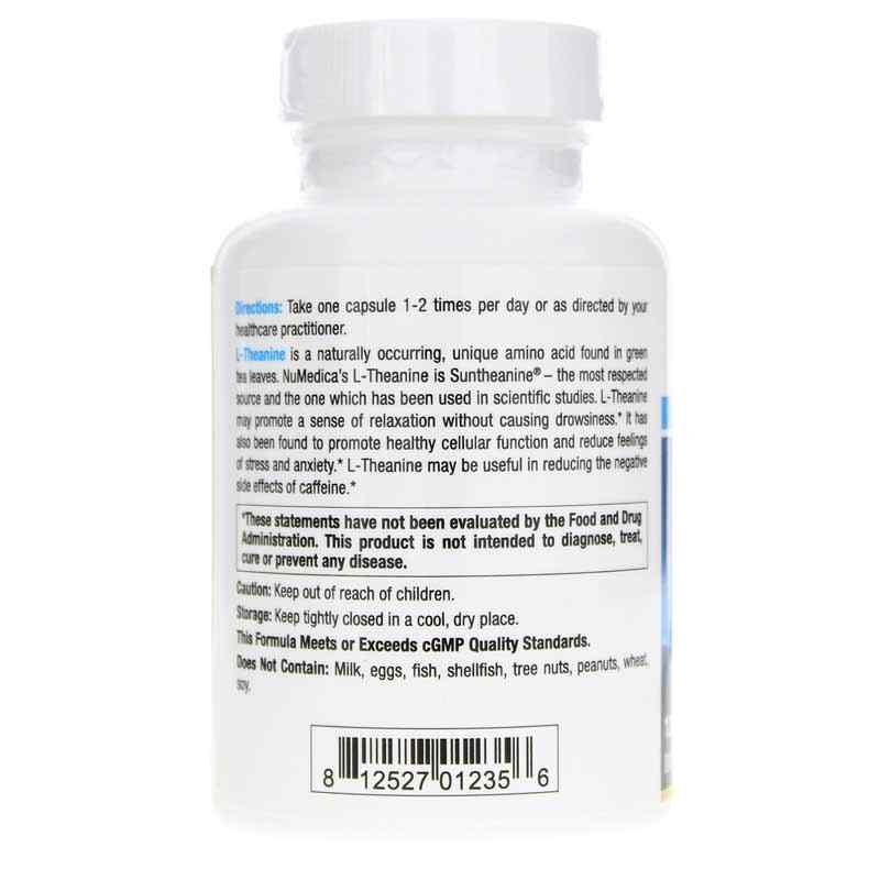 L-Theanine, 120 Veg Capsules, by NuMedica, image #3