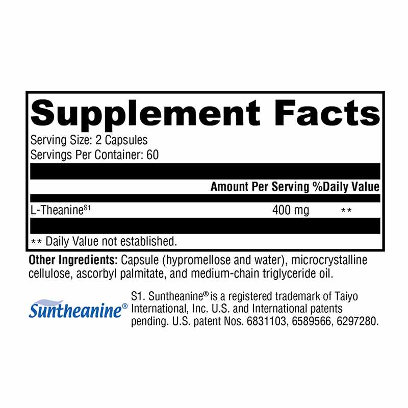 L-Theanine, 120 Veg Capsules, by Xymogen, image #2