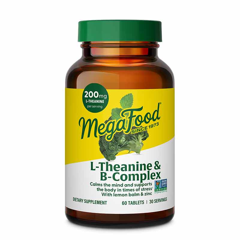 L-Theanine & B-Complex, 60 Tablets, by Megafood