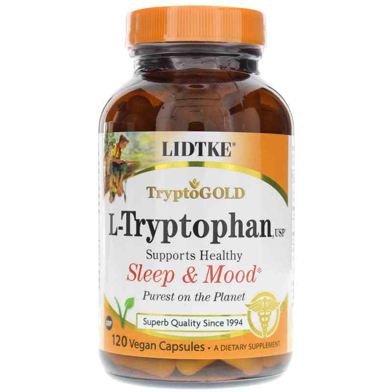 L-Tryptophan 500 Mg, 120 Vegan Capsules, by Lidtke