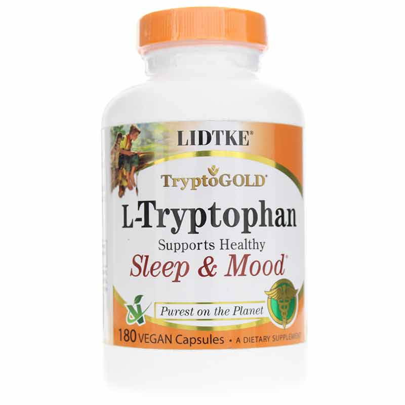 L-Tryptophan 500 Mg, 180 Vegan Capsules, by Lidtke