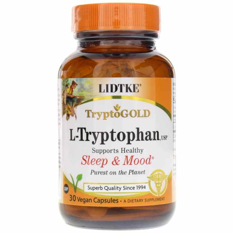 L-Tryptophan 500 Mg, 30 Vegan Capsules, by Lidtke
