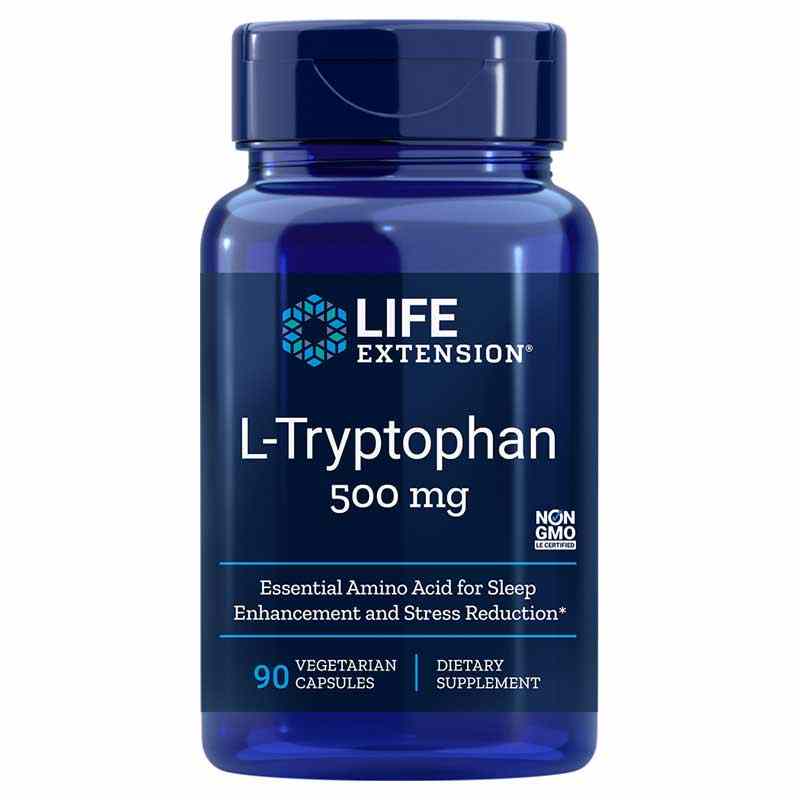L-Tryptophan 500 Mg, by Life Extension
