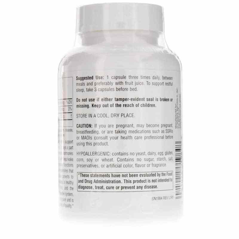 L-Tryptophan 500 Mg Capsules, 60 Capsules, by Source Naturals, image #3