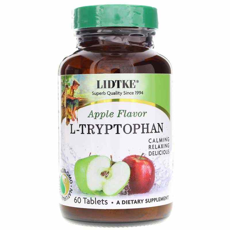 L-Tryptophan Chewable, Green Apple, by Lidtke