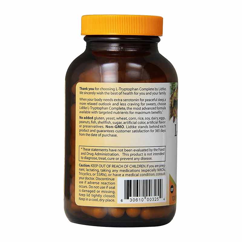 L-Tryptophan Complete, 120 Veg Capsules, by Lidtke, image #2