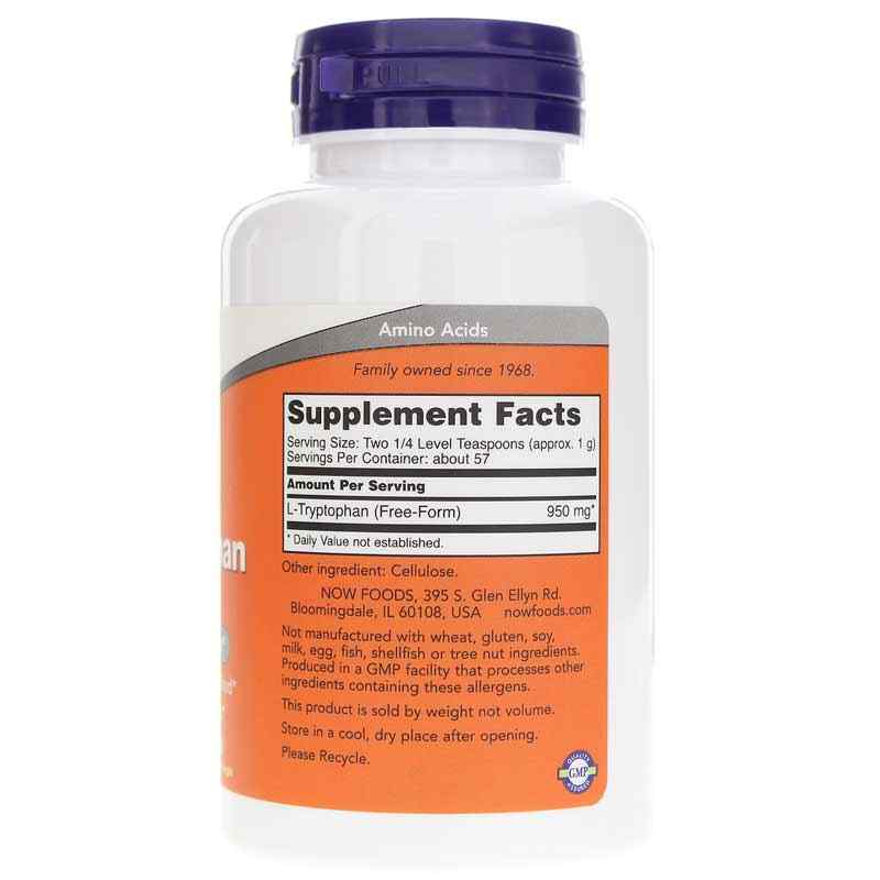 L-Tryptophan Powder, by NOW Foods, image #2
