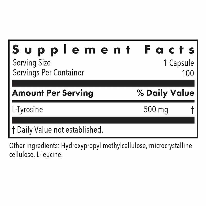 L-Tyrosine 500 Mg, by Allergy Research Group, image #2