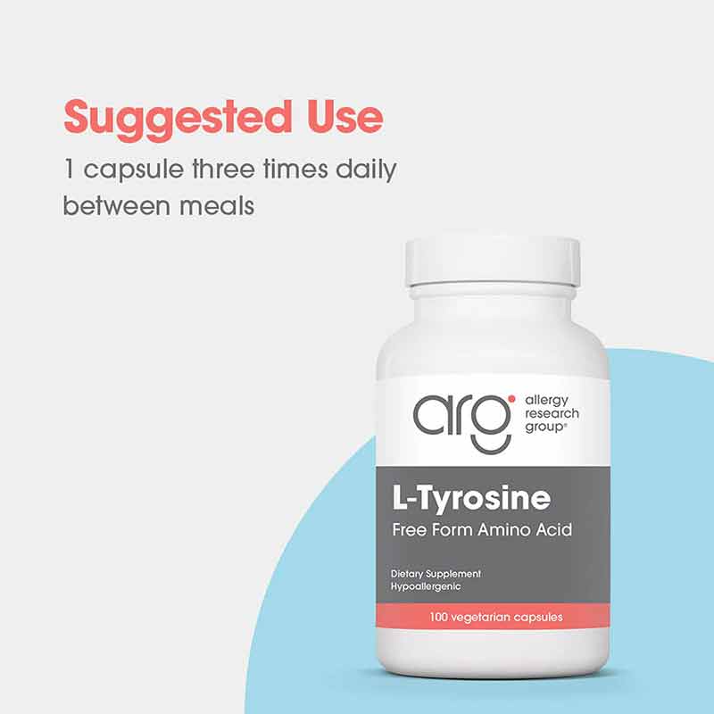 L-Tyrosine 500 Mg, by Allergy Research Group, image #3