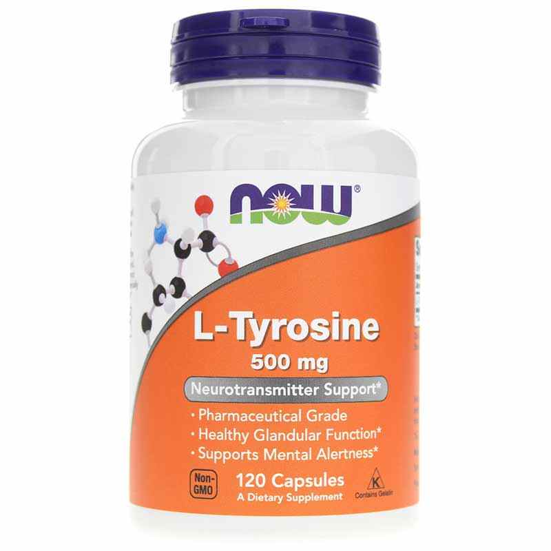 L-Tyrosine 500 Mg, by NOW Foods