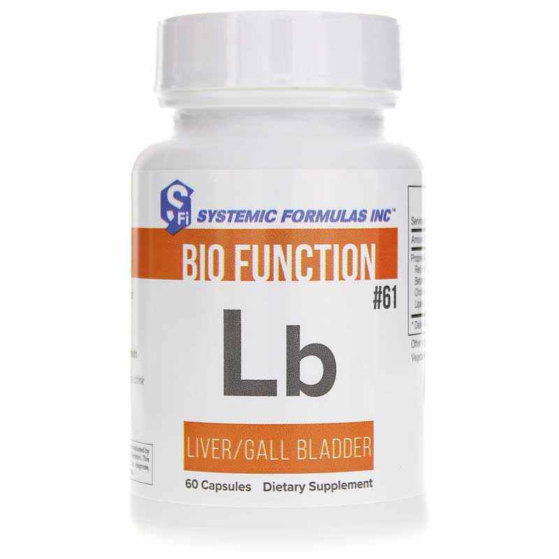 Lb Liver/Gall Bladder, by Systemic Formulas