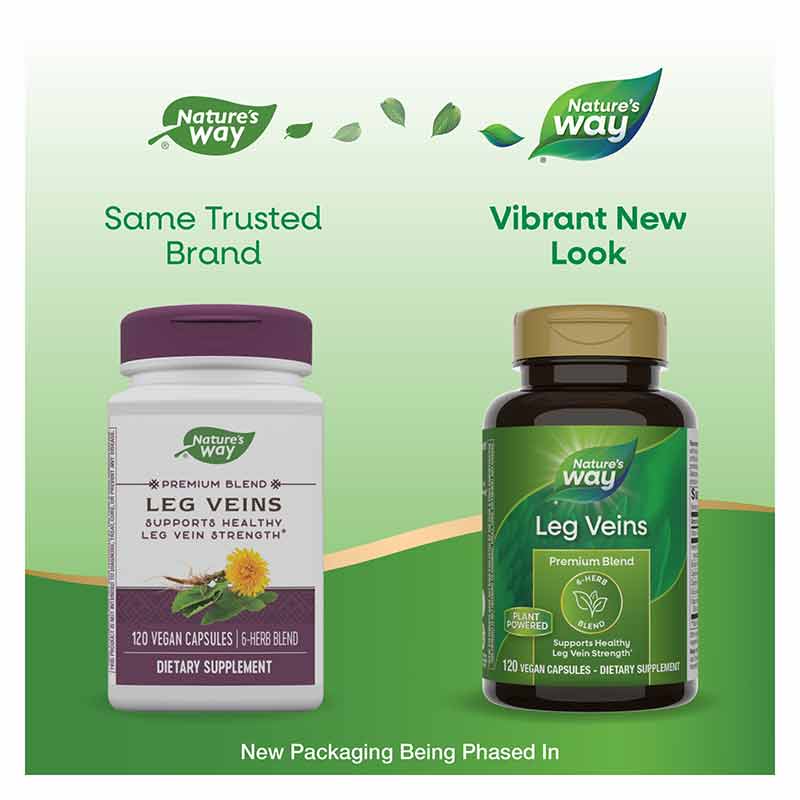 Leg Veins, 220 Veg Capsules, by Natures Way, image #3