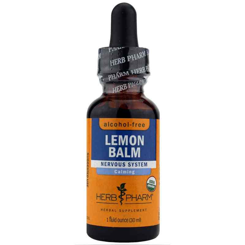 Lemon Balm Alcohol Free, 1 Oz, by Herb Pharm