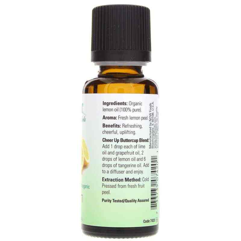 Lemon Organic Essential Oil, by NOW Foods, image #2