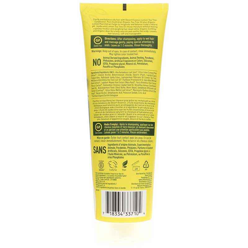 Lemon Tea Tree Conditioner for Oily Hair, by Desert Essence, image #2