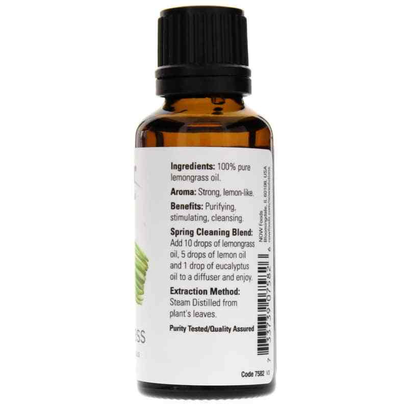 Lemongrass Essential Oil, by NOW Foods, image #2