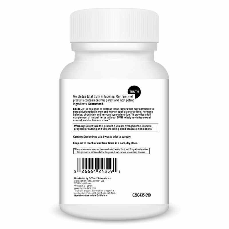 Libido, DaVinci Labs – Natural Healthy Concepts