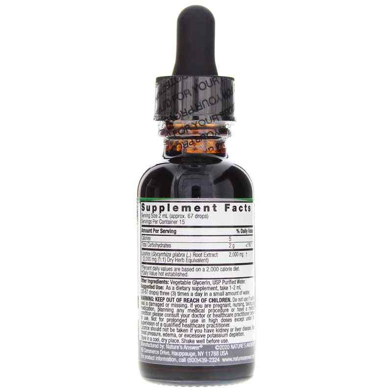 Licorice Extract Alcohol-Free, by Natures Answer, image #2