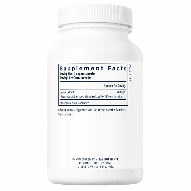 Licorice Root Extract 400 Mg, by Vital Nutrients, image #3