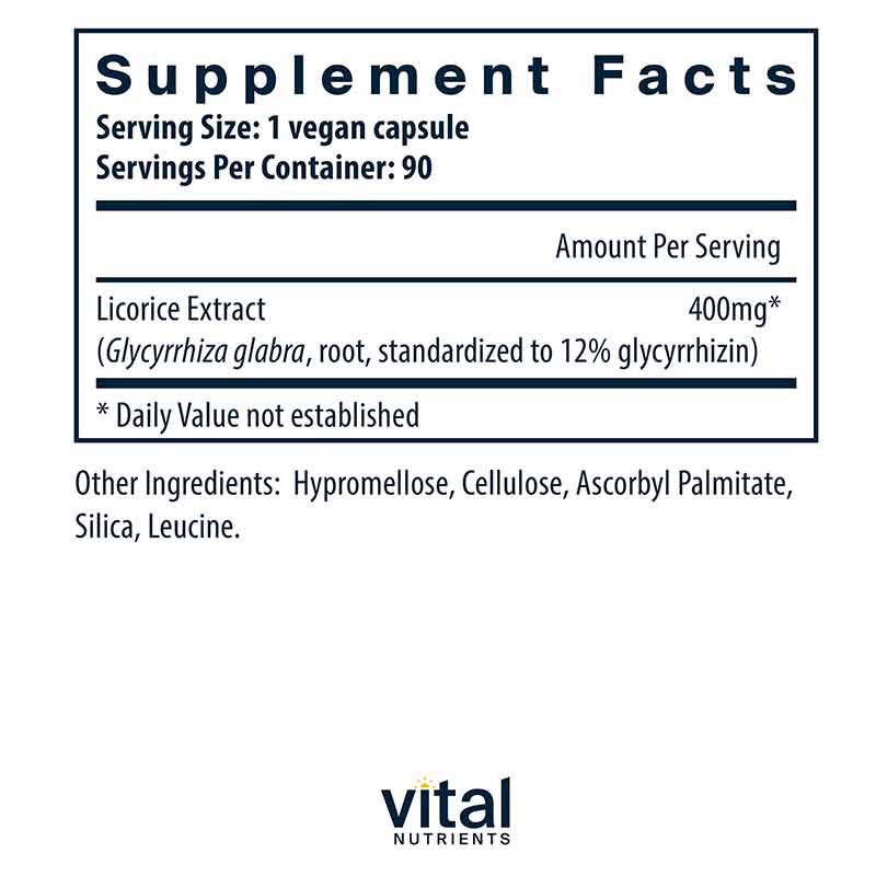 Licorice Root Extract 400 Mg, by Vital Nutrients, image #4