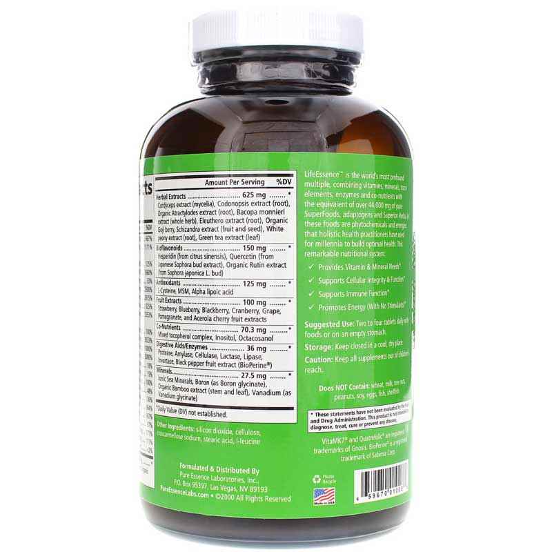 Life Essence Multivitamin, Pure Essence Labs – Natural Healthy