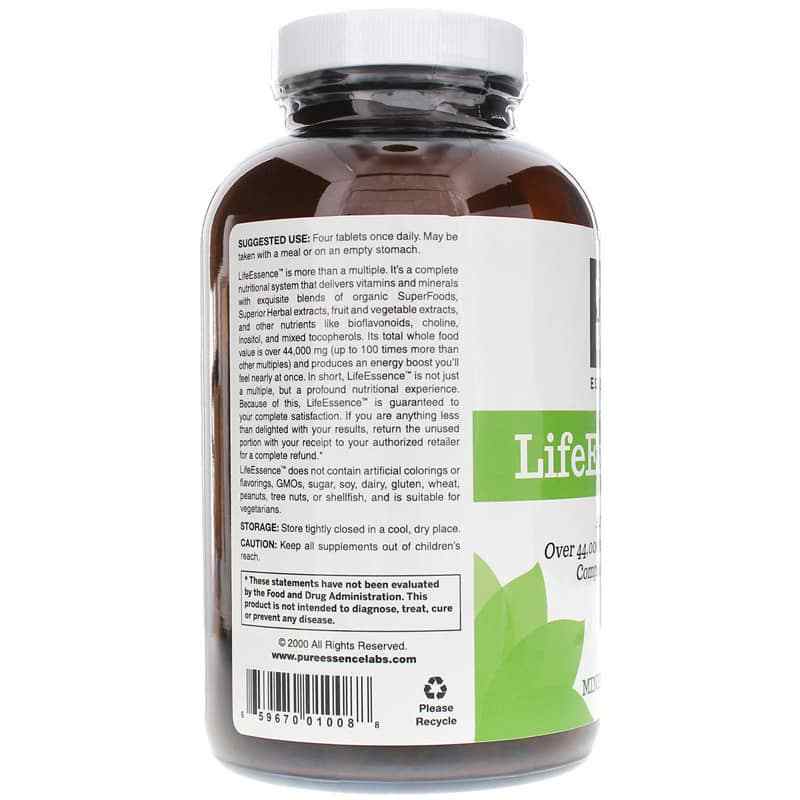 Life Essence Multivitamin, 240 Tablets, by Pure Essence Labs, image #4