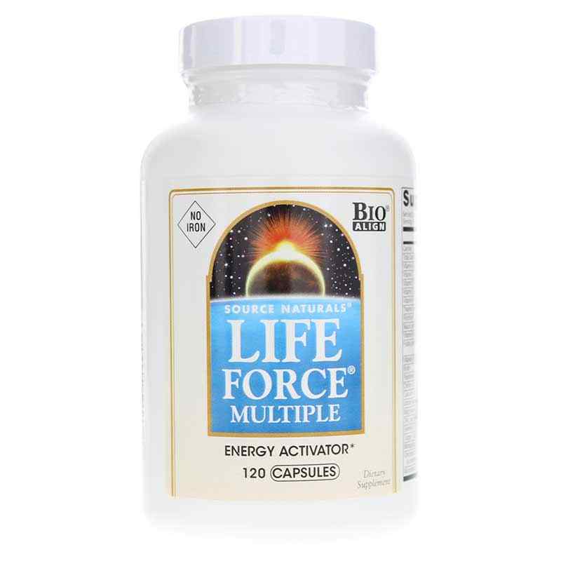 Life Force Multiple No Iron Capsules, 120 Capsules, by Source Naturals