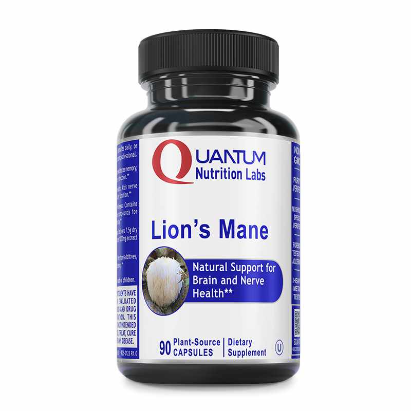 Lion's Mane, 90 Capsules, by Quantum Nutrition Labs