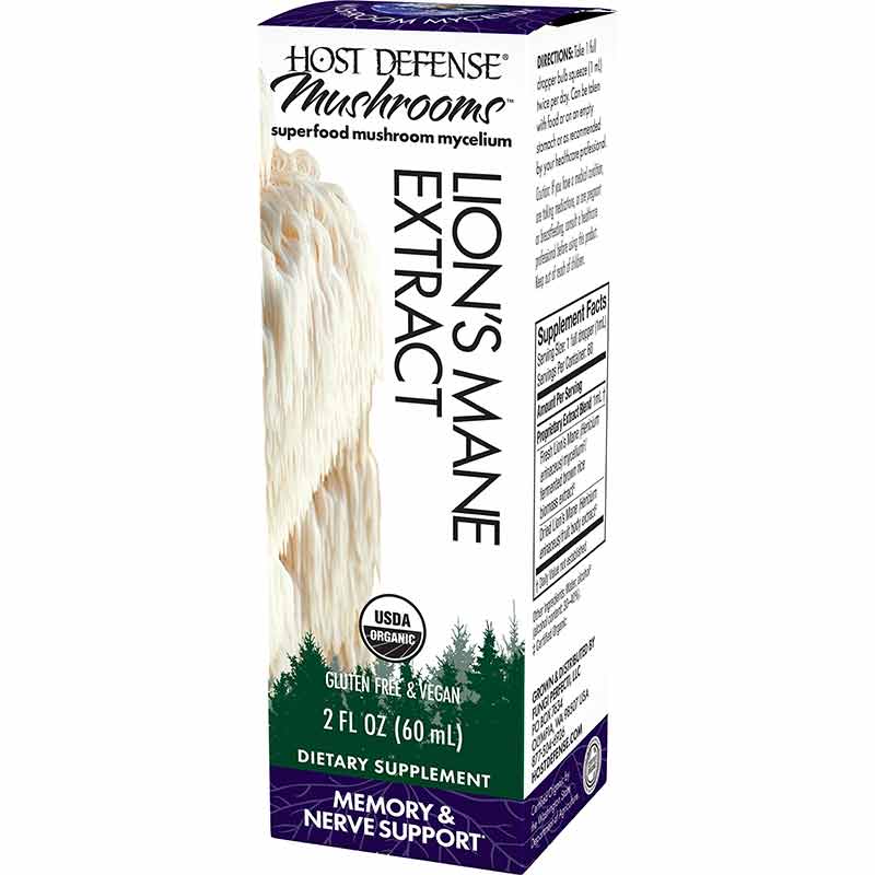 Lion's Mane Extract Memory & Nerve Support, by Host Defense, image #3
