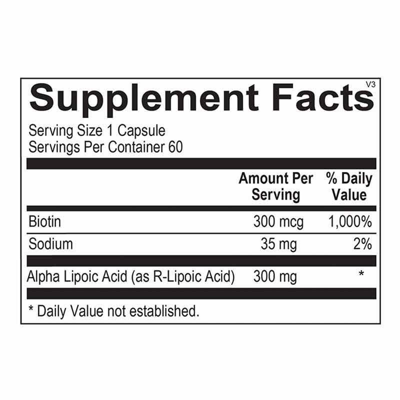 Lipoic Acid 300 Mg, by Ortho Molecular, image #2