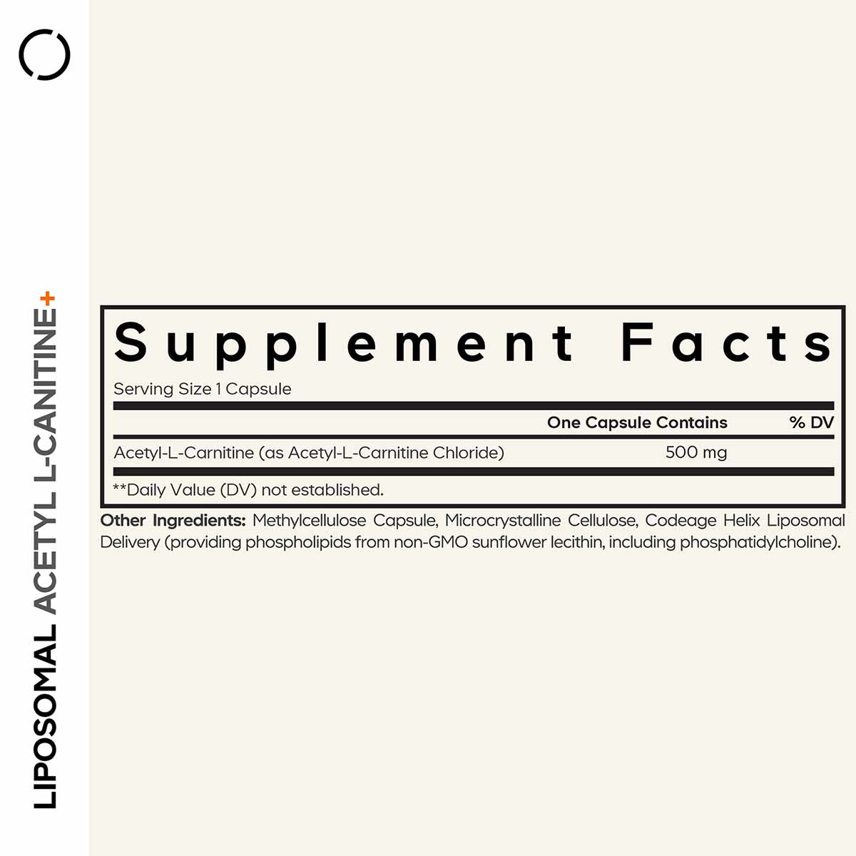Liposomal Acetyl L-Carnitine+, by Codeage