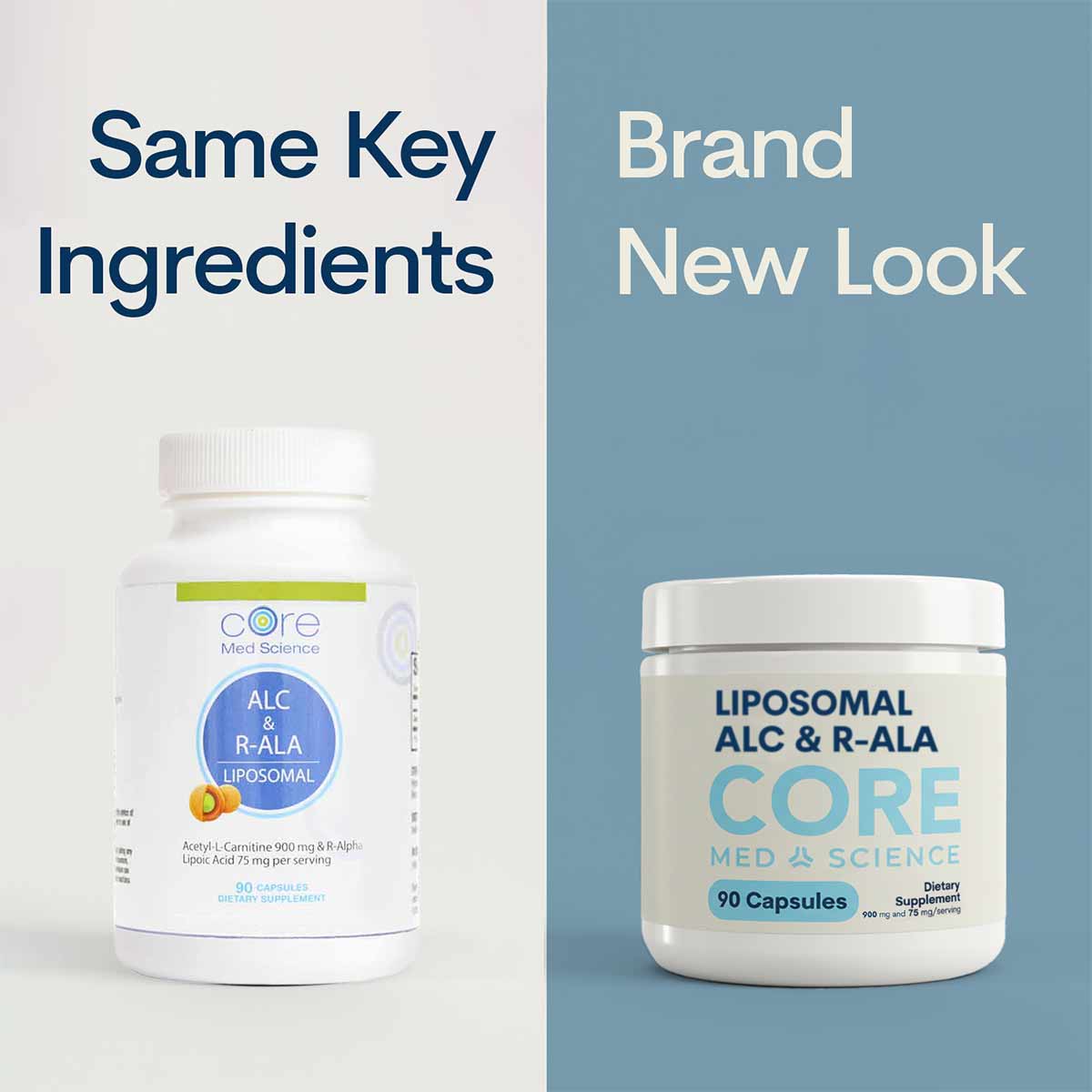 Liposomal ALC & R-ALA, 90 Capsules, by Core Med Science