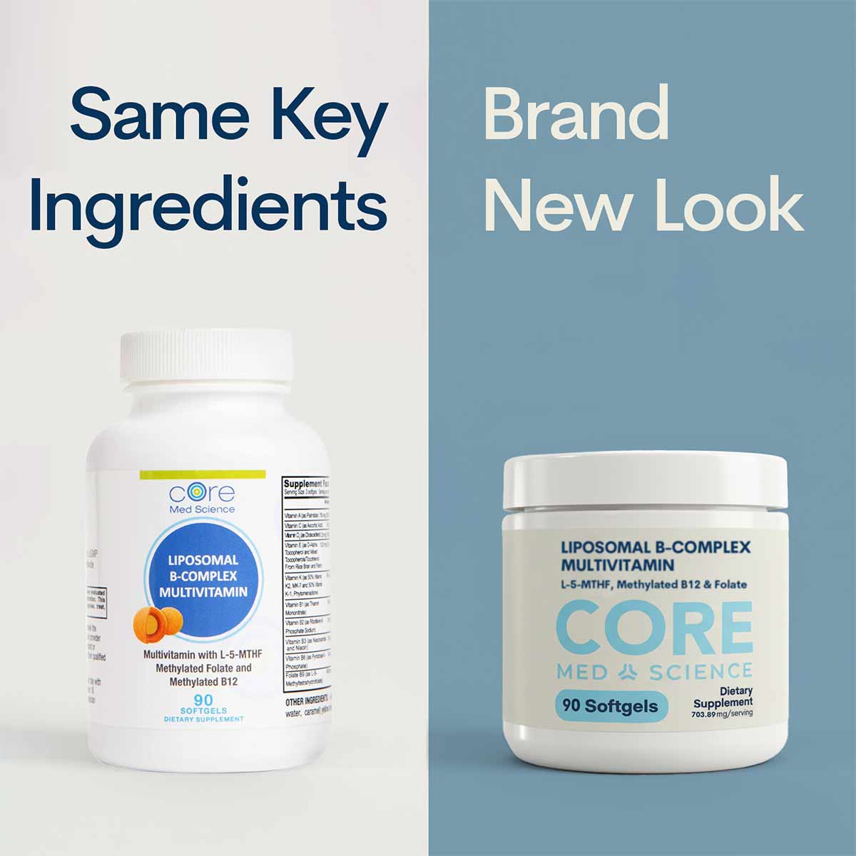 Liposomal B-Complex Multivitamin, 90 Softgels, by Core Med Science