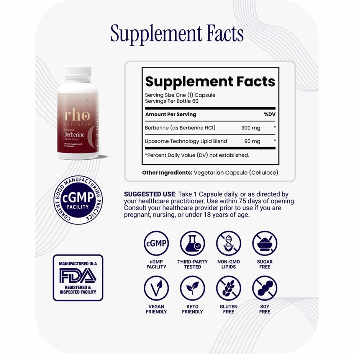 Liposomal Berberine, by Rho Nutrition