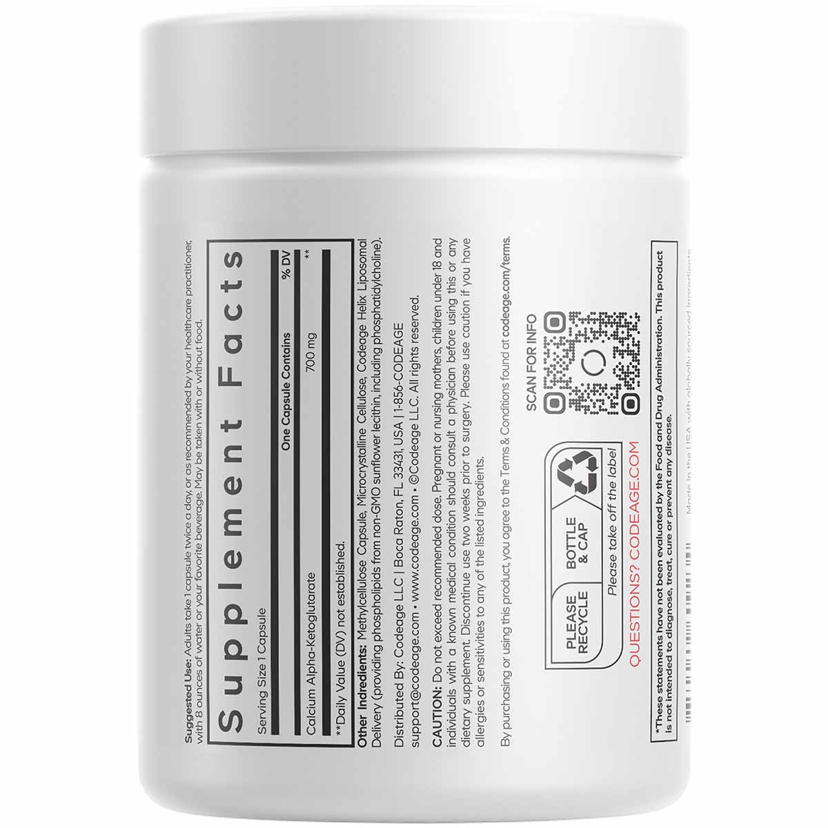 Liposomal Calcium AKG, by Codeage