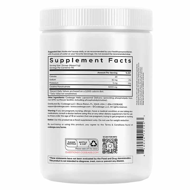 Liposomal Creatine Monohydrate, by Codeage, image #3