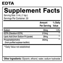 EDTA with R-Lipoic Acid Liposomal, 3.38 Oz, by Quicksilver Scientific