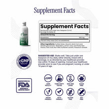 Rho Nutrition liposomal glutathione supplement bottle with supplement facts label and certification badges including cGMP, FD