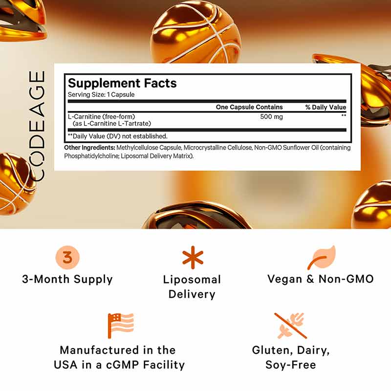 Liposomal L-Carnitine+, by Codeage, image #2