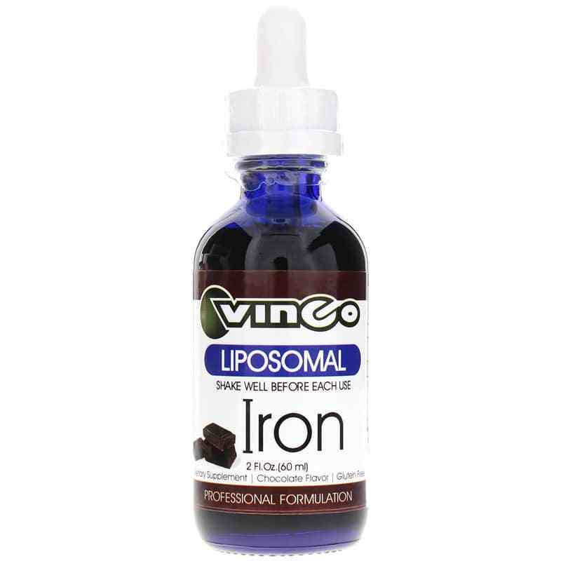 Liposomal Liquid Iron Chocolate Flavor, by Vinco