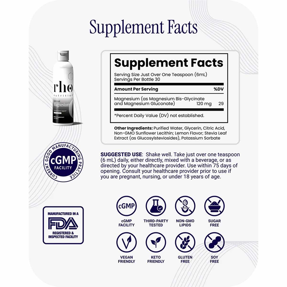 Liposomal Magnesium, by Rho Nutrition